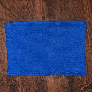 Blue bandeau top - NEVER USED and GREAT QUALITY!
